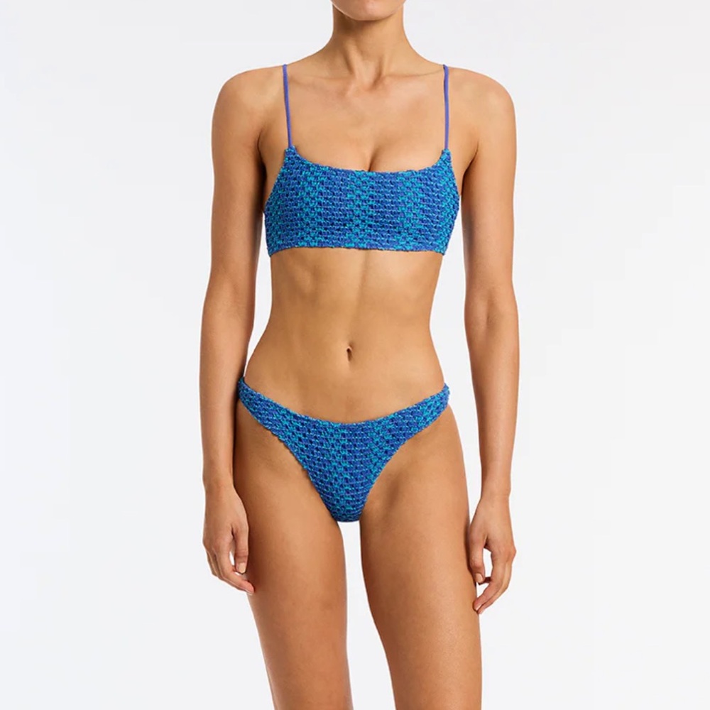 Triangl Swimwear Blue and Black Bikini